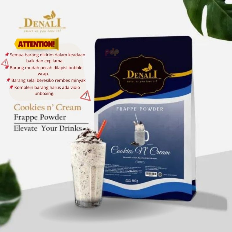 

Denali Powder Cookies 'n Cream 800gr / Bubuk Coklat Import