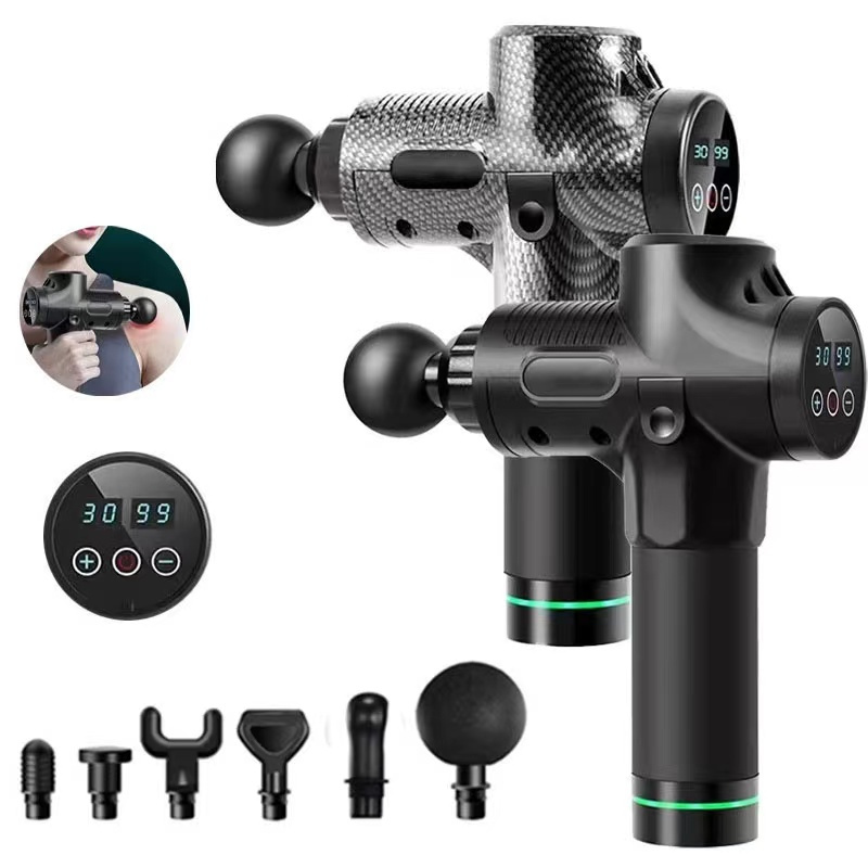 Alat pijat elektrik Massage Gun 8 in1 Deep Tissue Muscle Therapy Electric Massage Tools