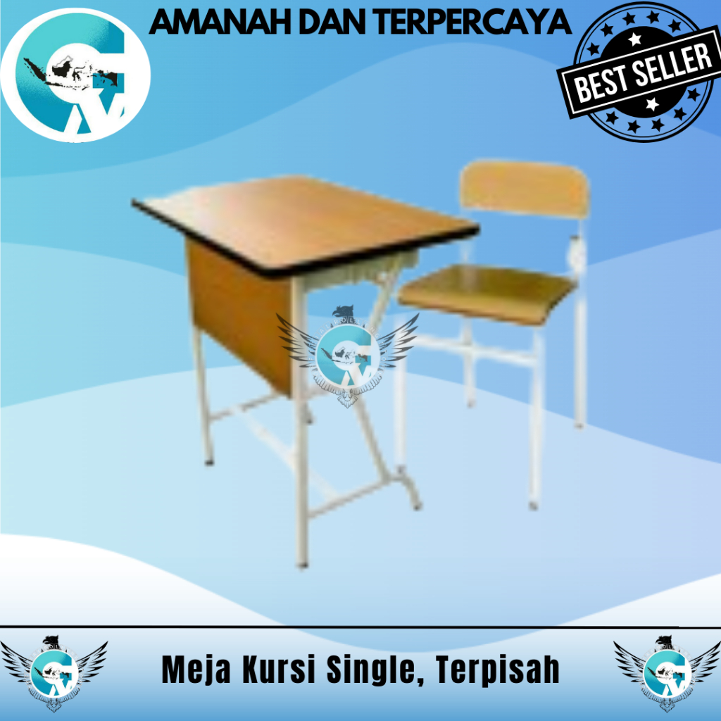 RSO - Meja Kursi Single, Terpisah untuk Ruang Belajar atau Kerja