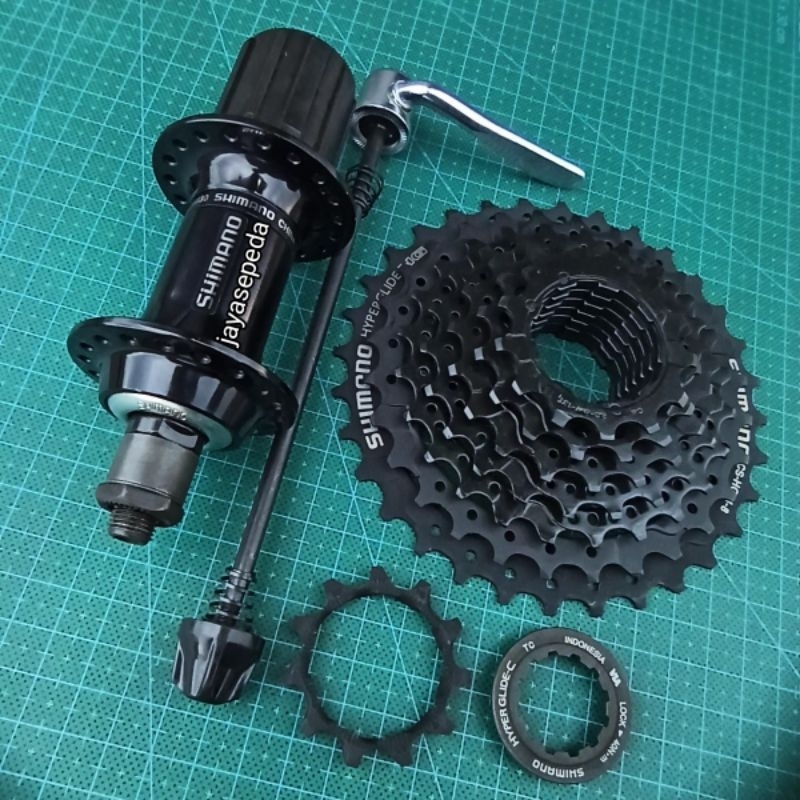 Paket Shimano 8 Speed Freehub 36H RM30 dan sprocket HG31 11-32TOriginal belakang saja