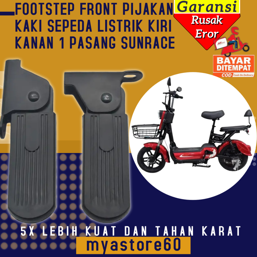Pijakan Kaki Depan injakan injekan foot step FootStep Front Sepeda Listrik Motor Listrik Scooter Scu