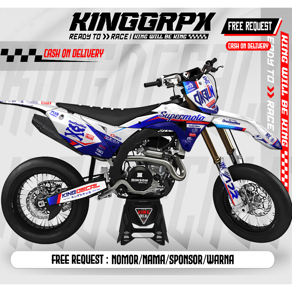 DECAL STICKER KLX GORDON FULL BODY / DECAL GORDON / DECAL STIKER VARIASI KLX GORDON / STICKER KLX ST
