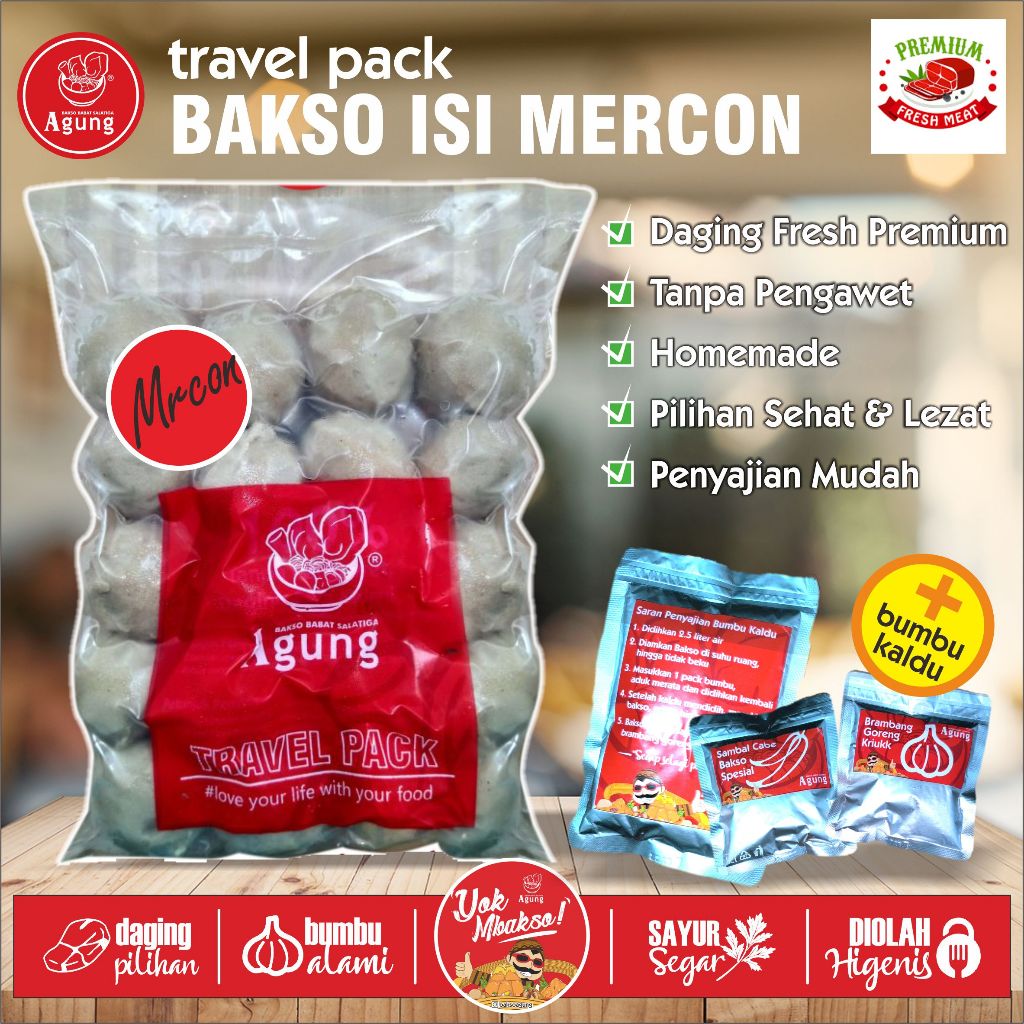 

Travel Pack Frozen Bakso Isi Mercon