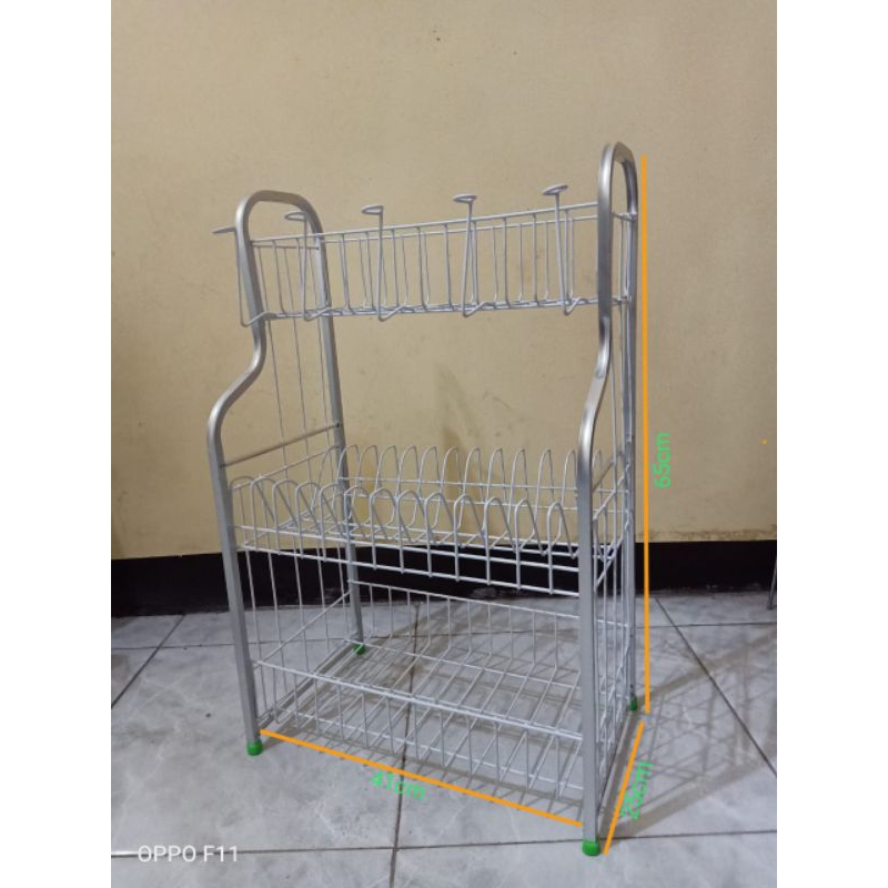 Rak Piring Dapur 03 Aluminium / Rak Piring RPK 03 Aluminium / Rak Piring RPL 03 Aluminium