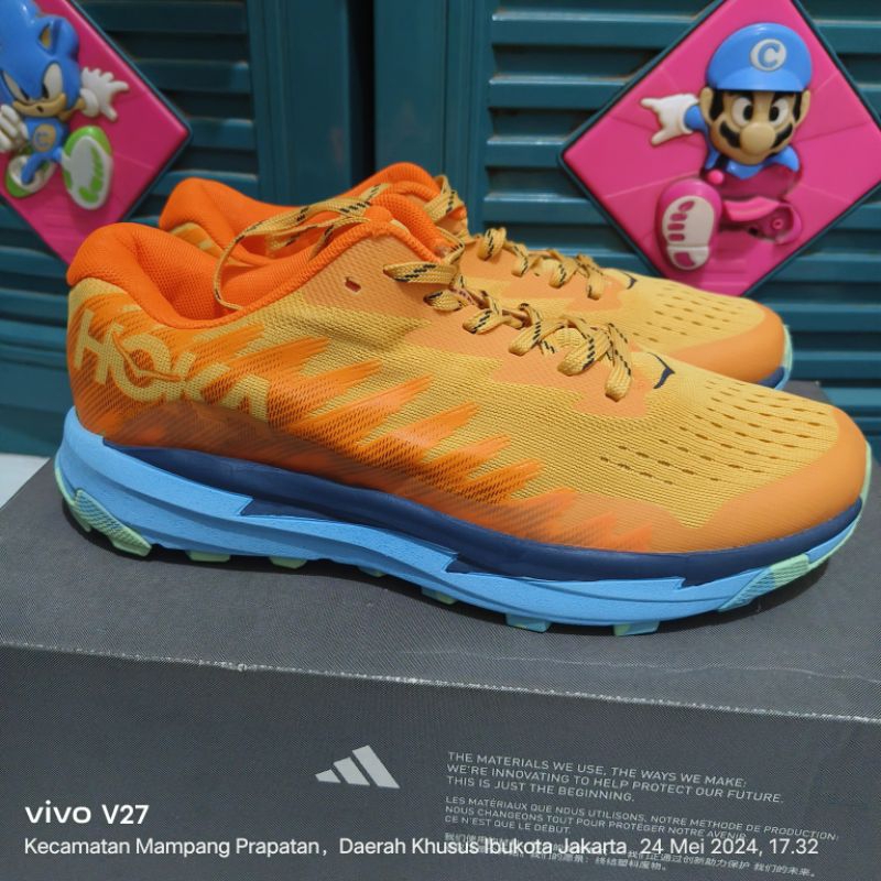 Sepatu Hoka Torrent 3 Orange Size 40 2/3