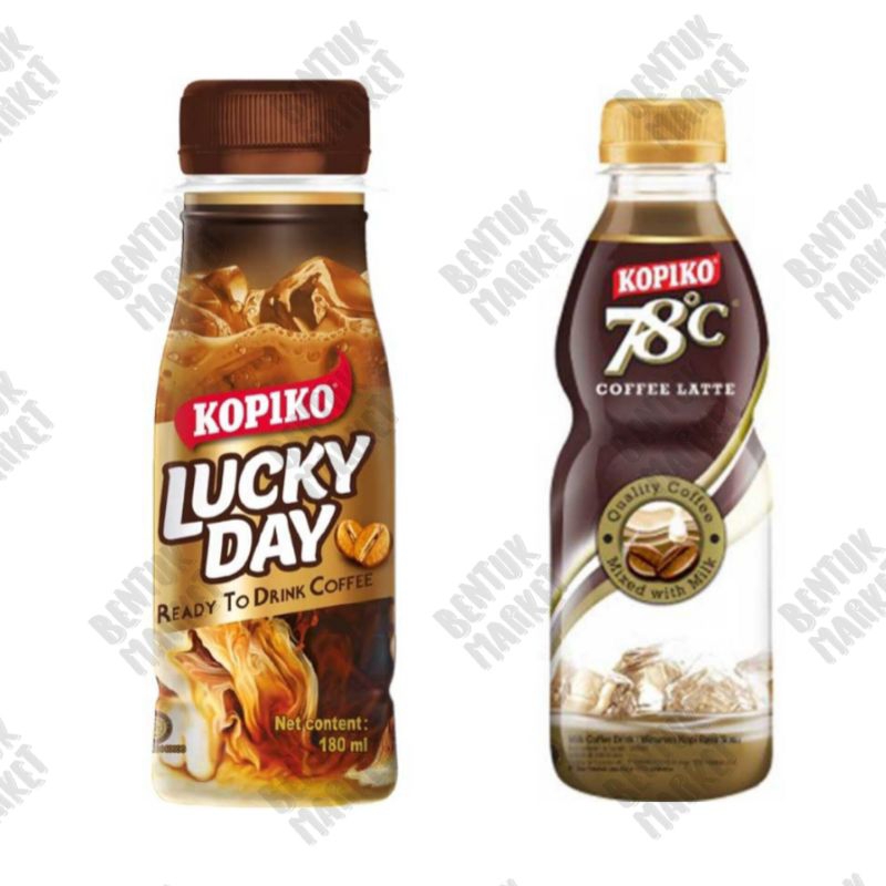 

KOPIKO LUCKY DAY 180ML / KOPIKO 78C KOPI LATTE / MINUMAN KOPI PET / KOPI INSTAN