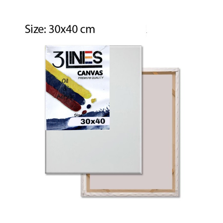 

TBMO Kanvas 3 Lines Bantex 30x40cm Premium Quality KV030X040