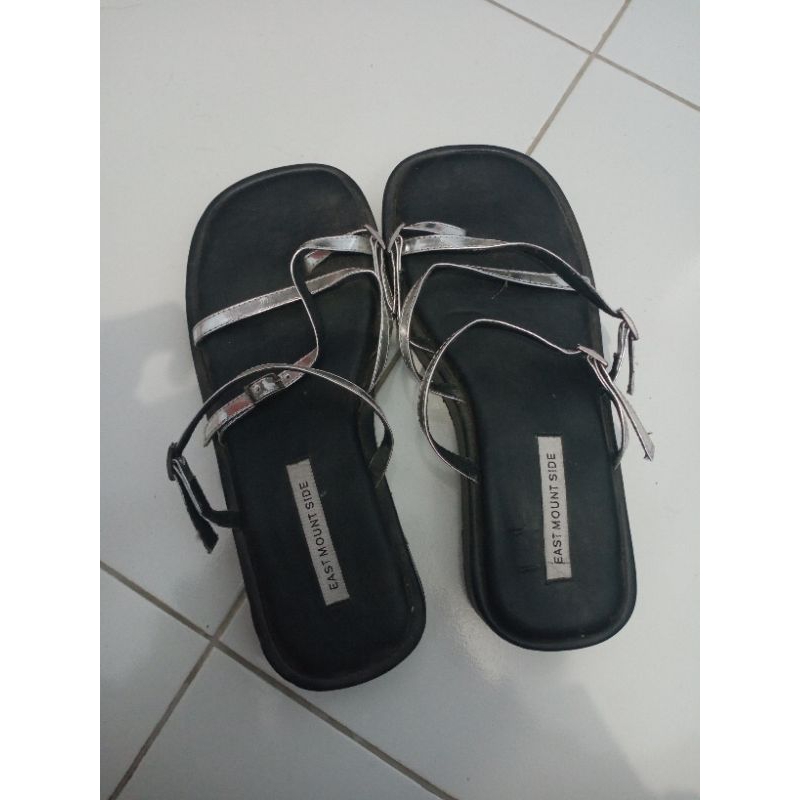 [PRELOVED] EASTMOUNTSIDE SILVER PLATFORM SANDAL