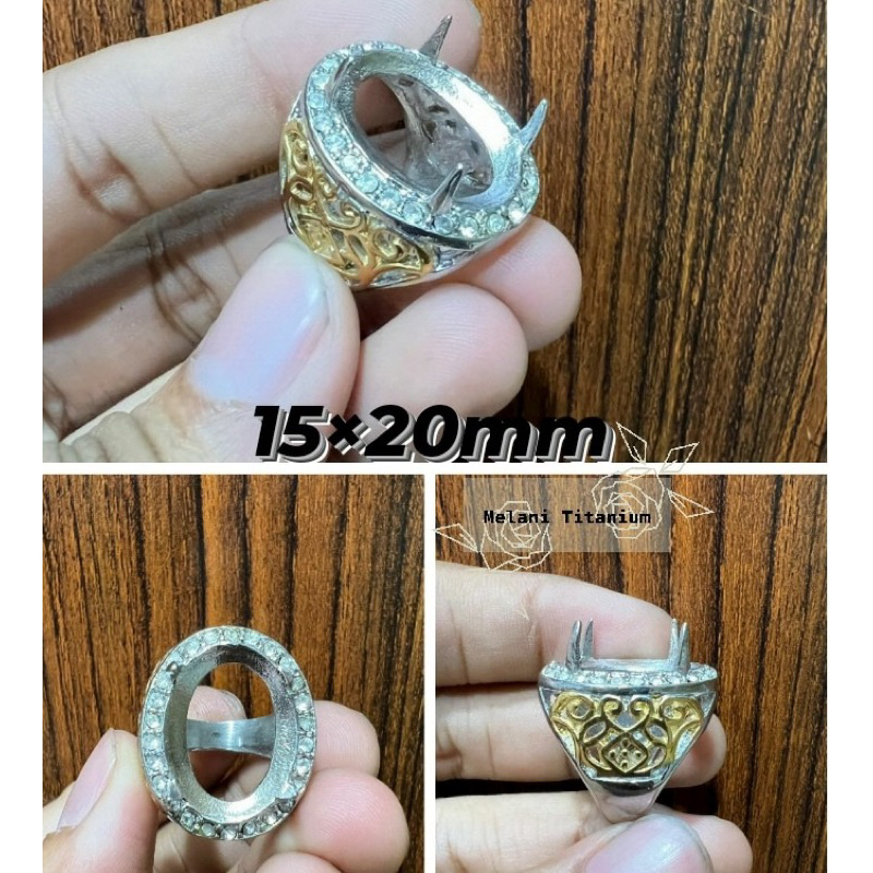 Ikatan Cincin Titanium Gigi 15x20mm
