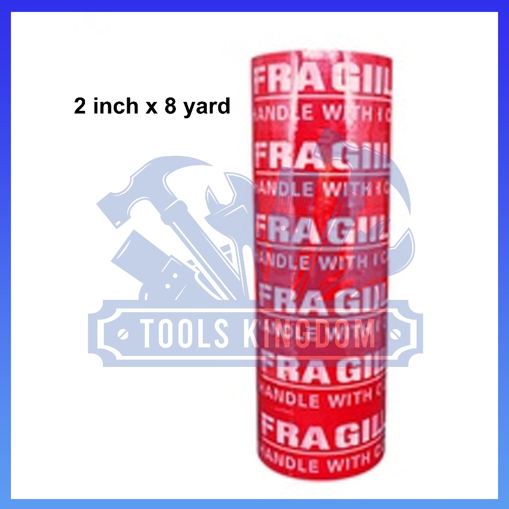 

Lakban FRAGILE Merah 2" 80 yard harga/slop (6 roll) - FRAGILE Plakban