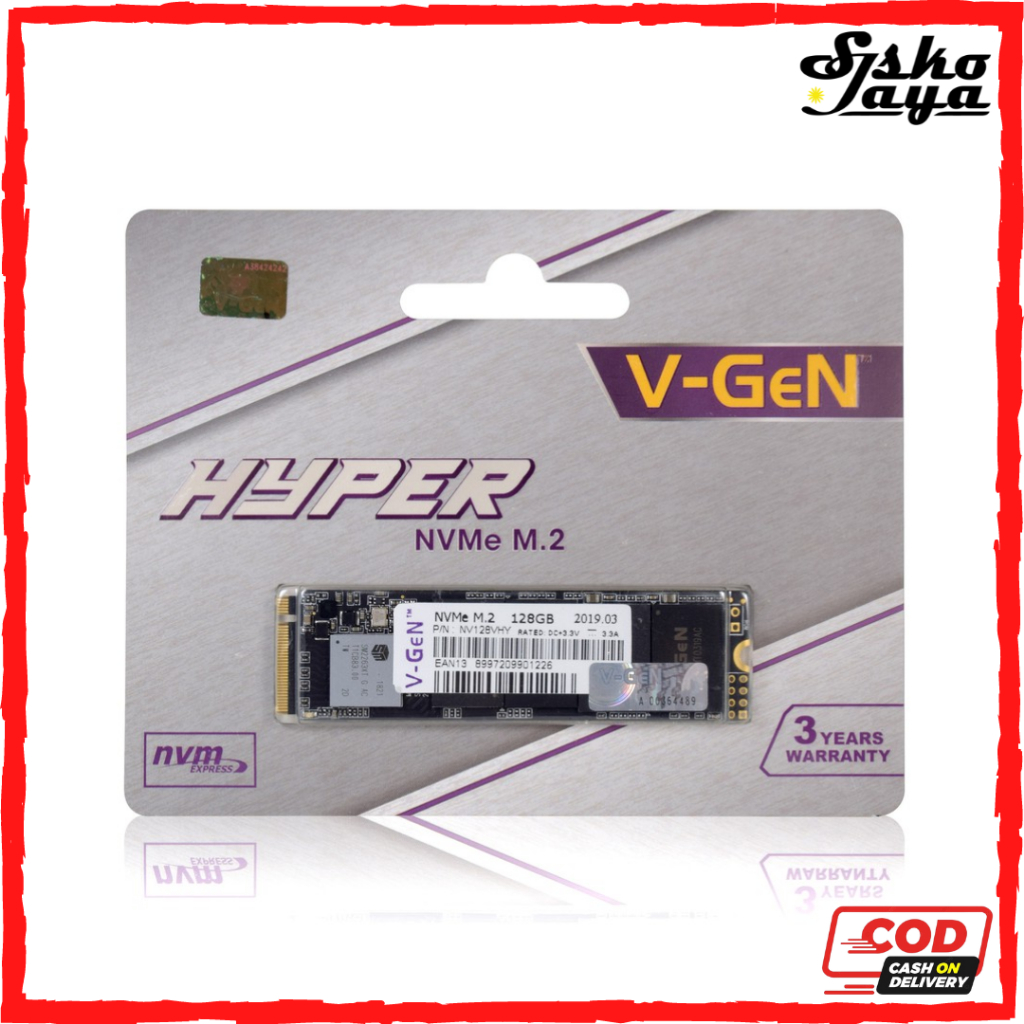 SSD M.2 NVME VGEN 128GB - V-GEN HYPER M.2 NVME 128GB