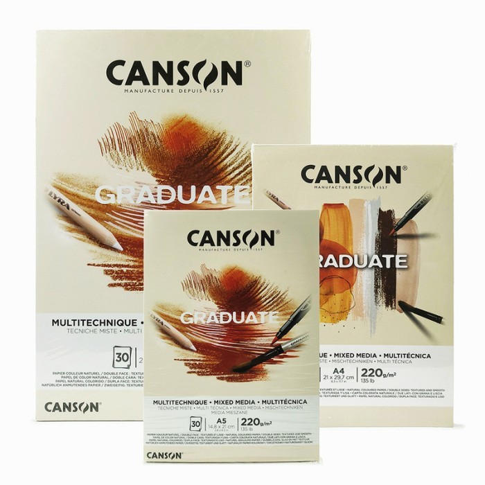 

TBMO Canson Graduate Mix Media Pads A5 Bantex