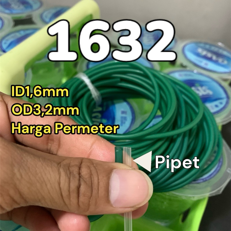 Karet ketapel ikan 1632 id1,6mm OD3,2mm permeter