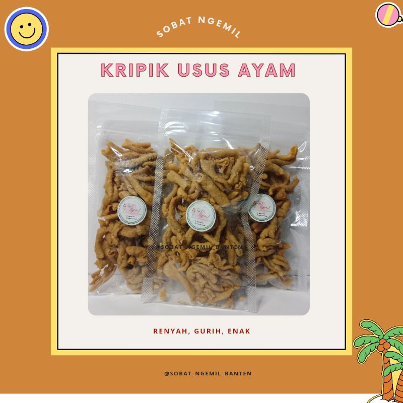 

Kripsus/keripik usus ayam original/usus/cemilan enak
