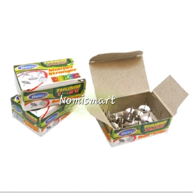 

Paku Payung / Thumb Tacks Besco Isi 25 Per Box