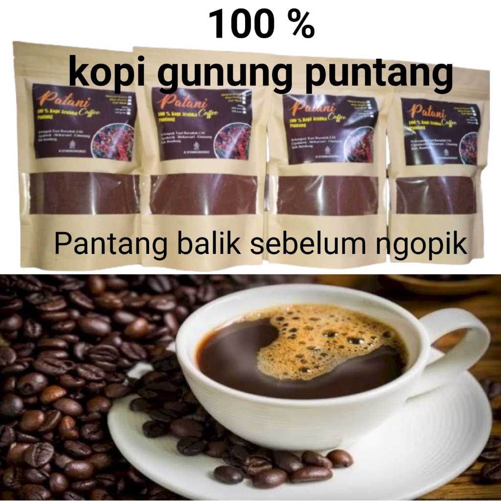

Kopi Arabica Gunung Puntang Original Terbuat Dari Kopi Pilihan Arabika 100% Asli
