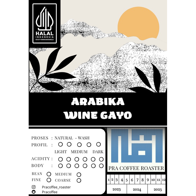 

arabik wine gayo 100 gram