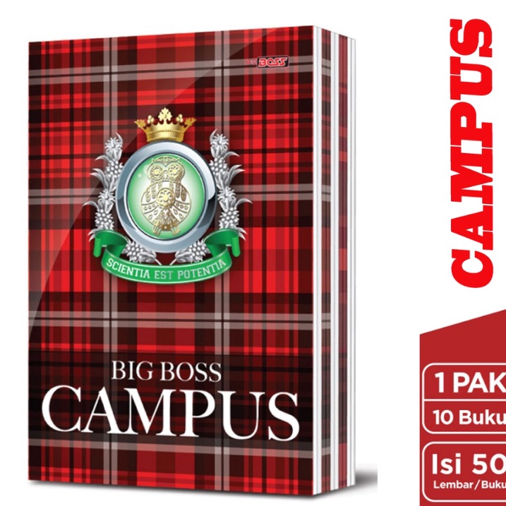 

BUKU TULIS CAMPUS 5 LEMBAR BOXY 1pc BUKU TULIS BIG BOSS ART P3N9