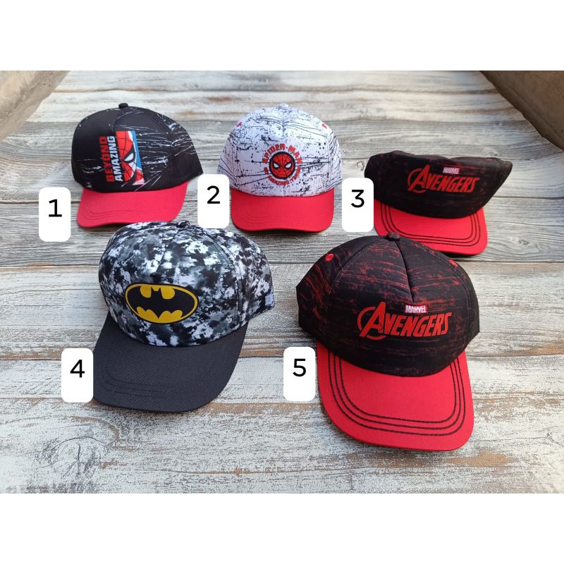 Topi anak nevada marvel