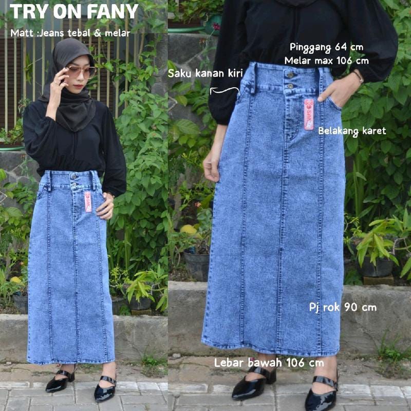 ROK JEANS SPAN LIST 2 MELAR PREMIUM ORI BY SANIA COLLECTIONS