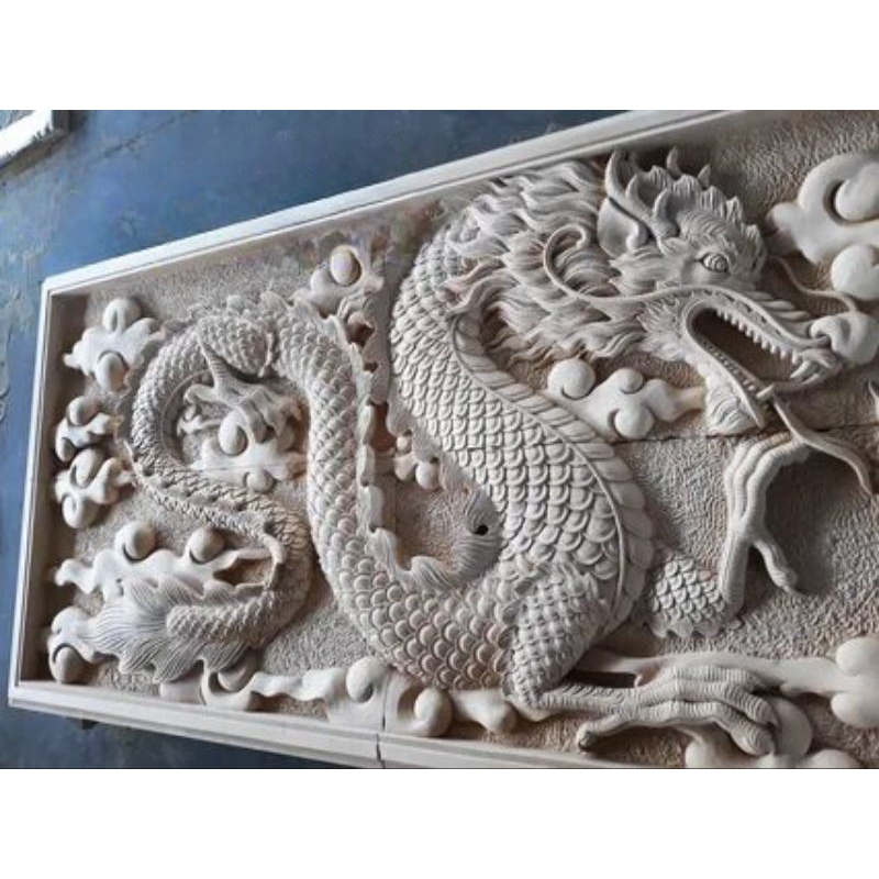 ABADISTONE RELIEF NAGA BATU ALAM UKIRAN BATU ALAM DINDING 100x200
