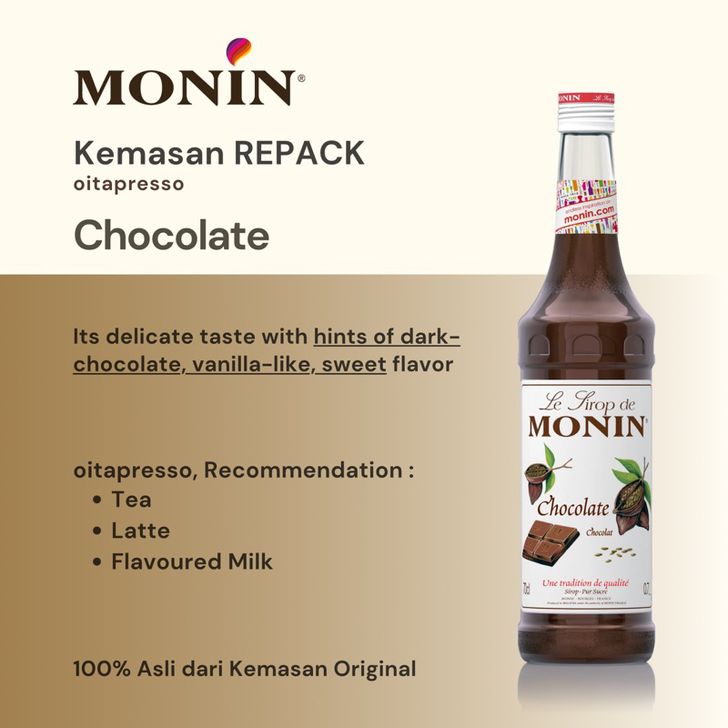 

REPACK - Monin Chocolate Syrup [100] g