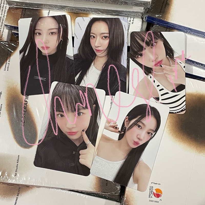 sealed lesserafim unforgiven compact album with pob benefit chaewon sakura yunjin kazuha eunchae