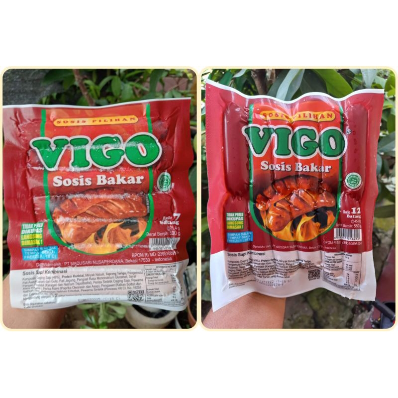 

Vigo Sosis Sapi Bakar Jumbo (Isi 7pcs) & Mini (Isi 12pcs) Kemasan 500gram