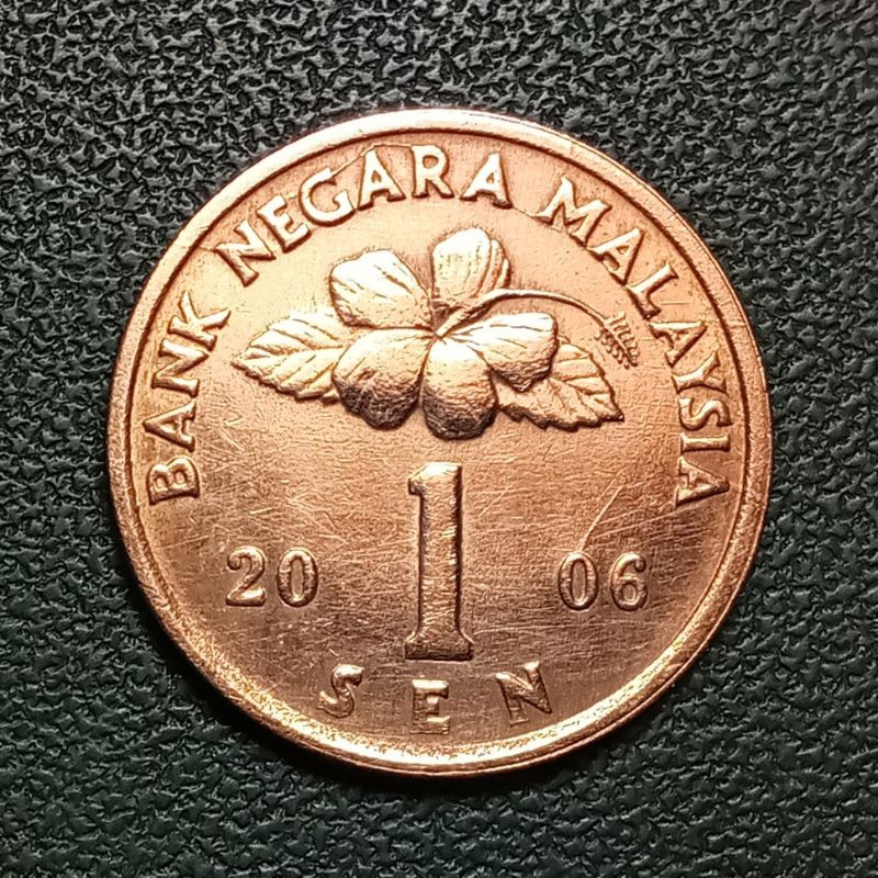 Koleksi Koin 1 Sen Malaysia Tahun 2006