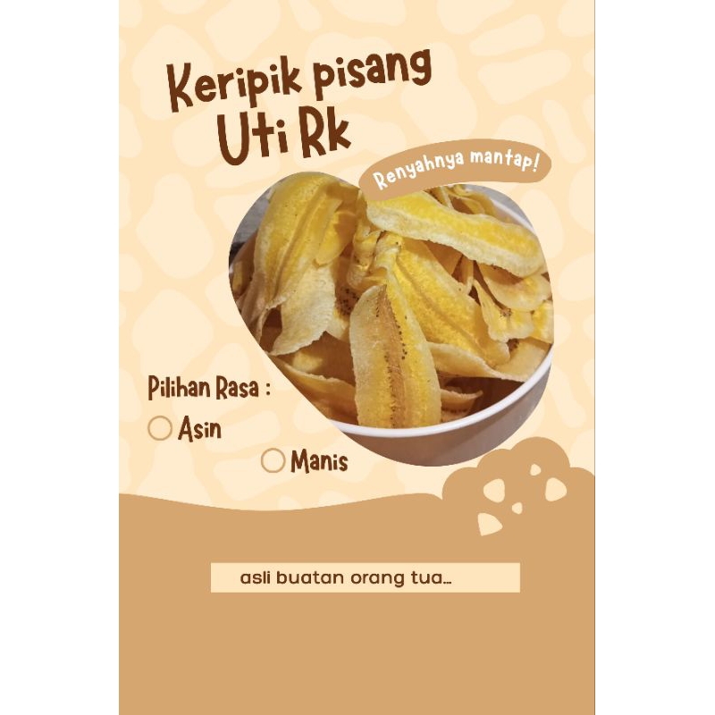 

KERIPIK PISANG RENYAH MANIS 500gr-1kg