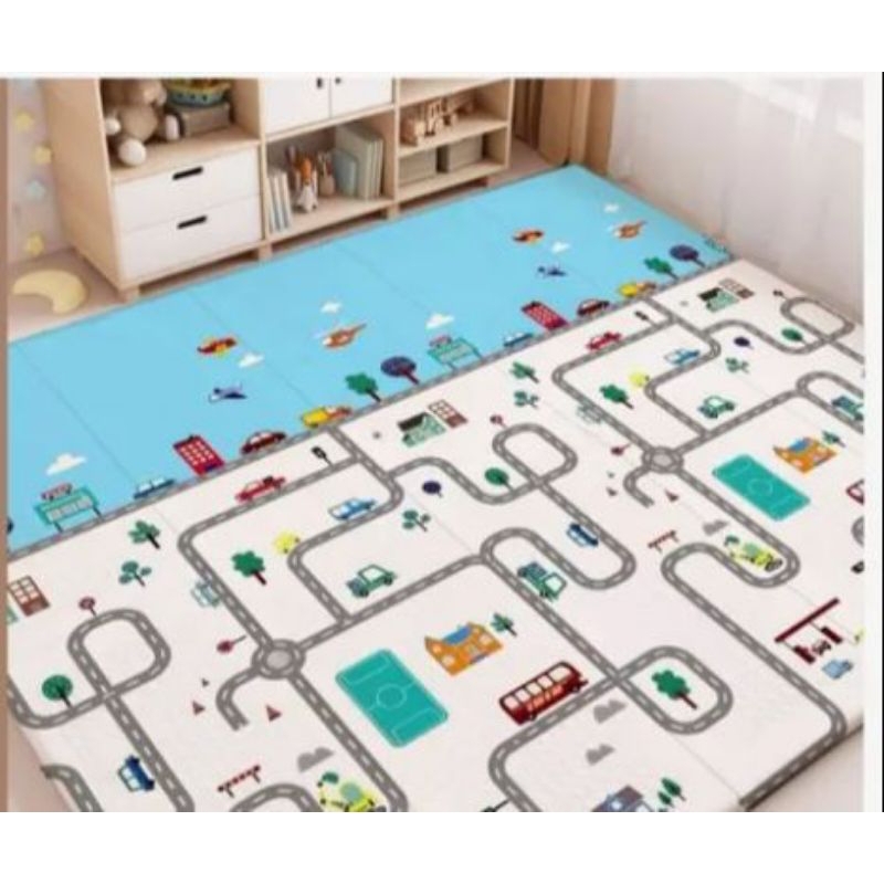 Playmate Tikar Lipat Yourtimes BONBOX IMPORT Bayi 2 Meter x180cm Tebal XPE Matras Anak Playmate Baby