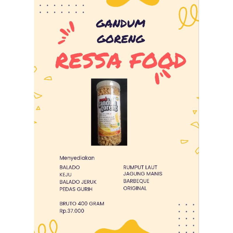 

GANDUM GORENG BALADO JERUK 400Gram