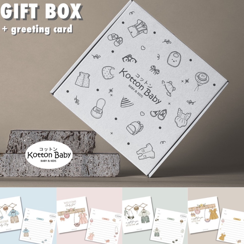

Sale Diskon Gift Box Kotak Kado Kartu Ucapan 2 size paket bungkus kado