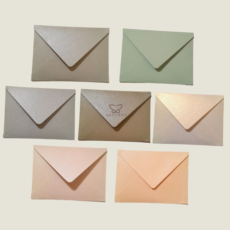 

[LIGHT SERIES A6] Amplop undangan jasmine glitter Tebal ukuran A6 16x11cm Amplop fancy