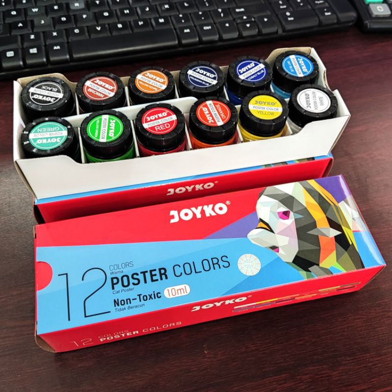 

Poster Color Cat Poster 1ML 12 Colors 1 Box 12 Pcs ART F3X1