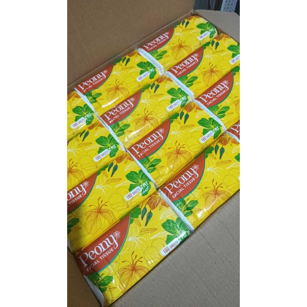 ( Paket isi 5 ) Peony Tissue 180 sheets