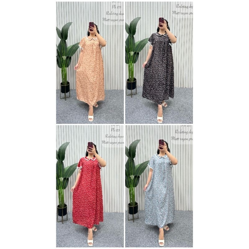 MIMMA DRESS ANNISA FASHION DASTER KERAH PANJANG SEMATA KAKI