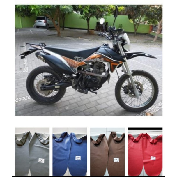 Bungkus jok VIAR / Kulit jok motor trail VIAR