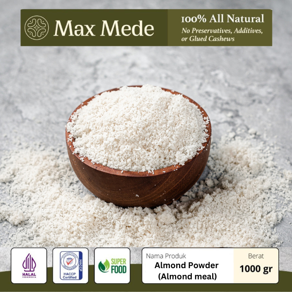 

Max Mede - Almond Powder 1KG Tepung Kacang Almond Bubuk Extract / Kacang Almon Meal Natural