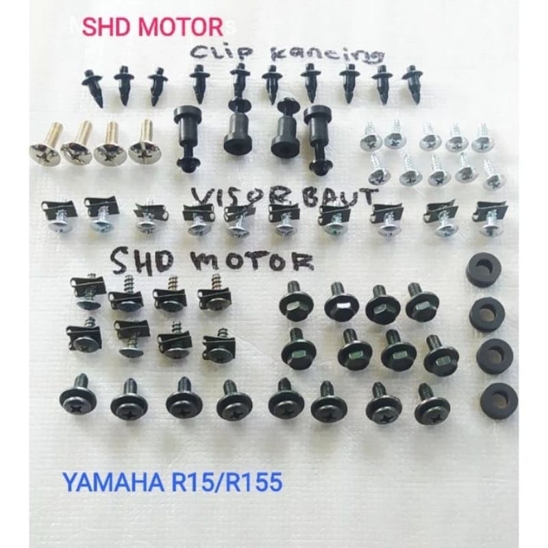 baut fullset body Yamaha R15/R155 - Baut lengkap Yamaha  R15/R155