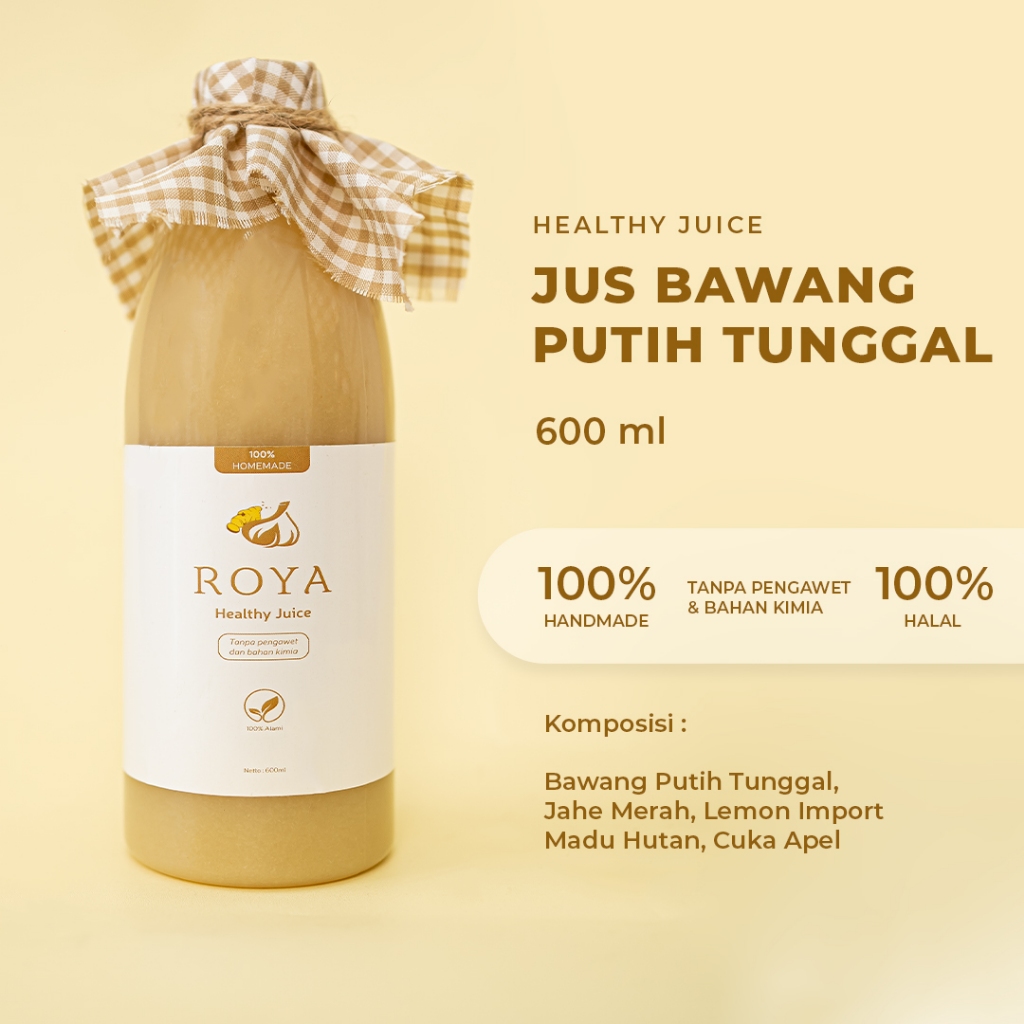 

ROYA JUS BAWANG - HALAL - 600 ML Jus Kesehatan - Jus Diet-jus bawang