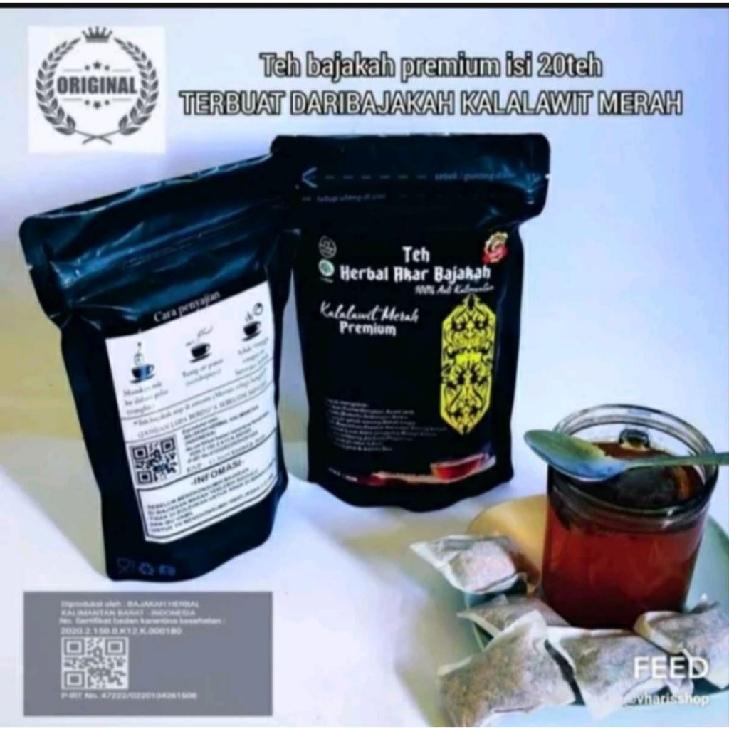 

TEH HERBAL AKAR BAJAKAH KALALAWIT MERAH / AKAR BAJAKAH KUNING ISI 30 CELUP