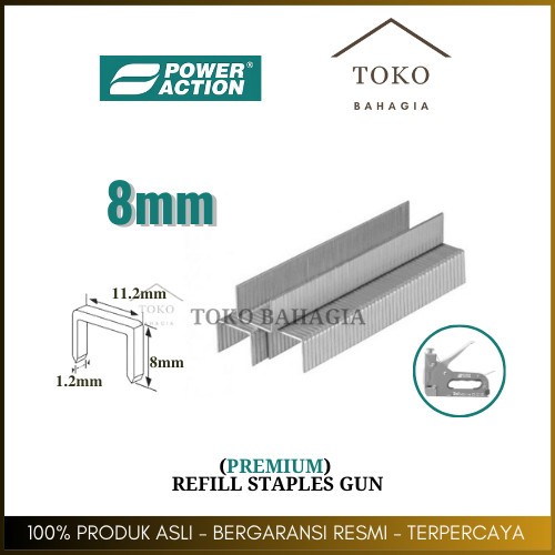 

Isi Staples Gun 3in1 (U8mm) Paku Stapler Tembak Gun 10JS08 Anak Steples