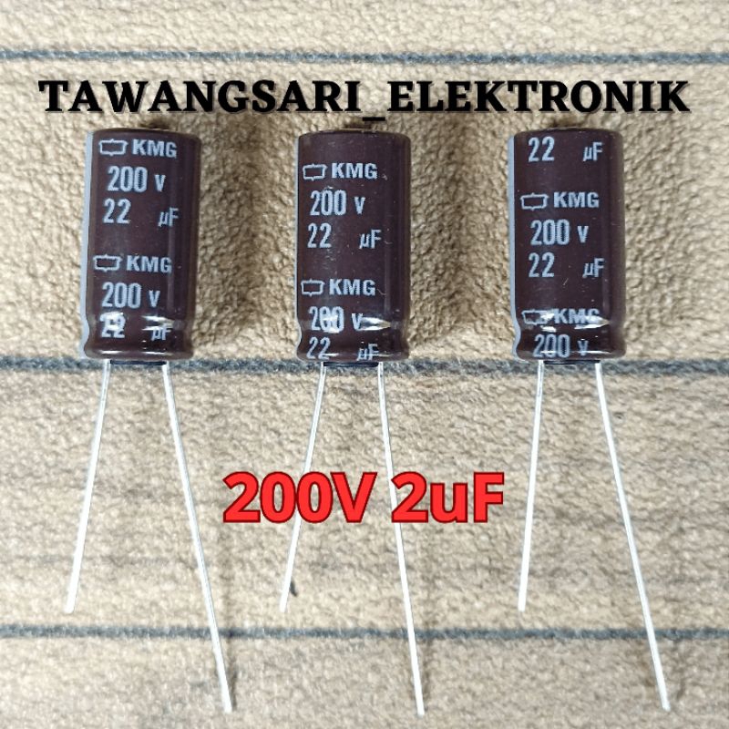 Elko 200v 22uf original elco 200v 22uf ori capasitor elco 200volt 22uf