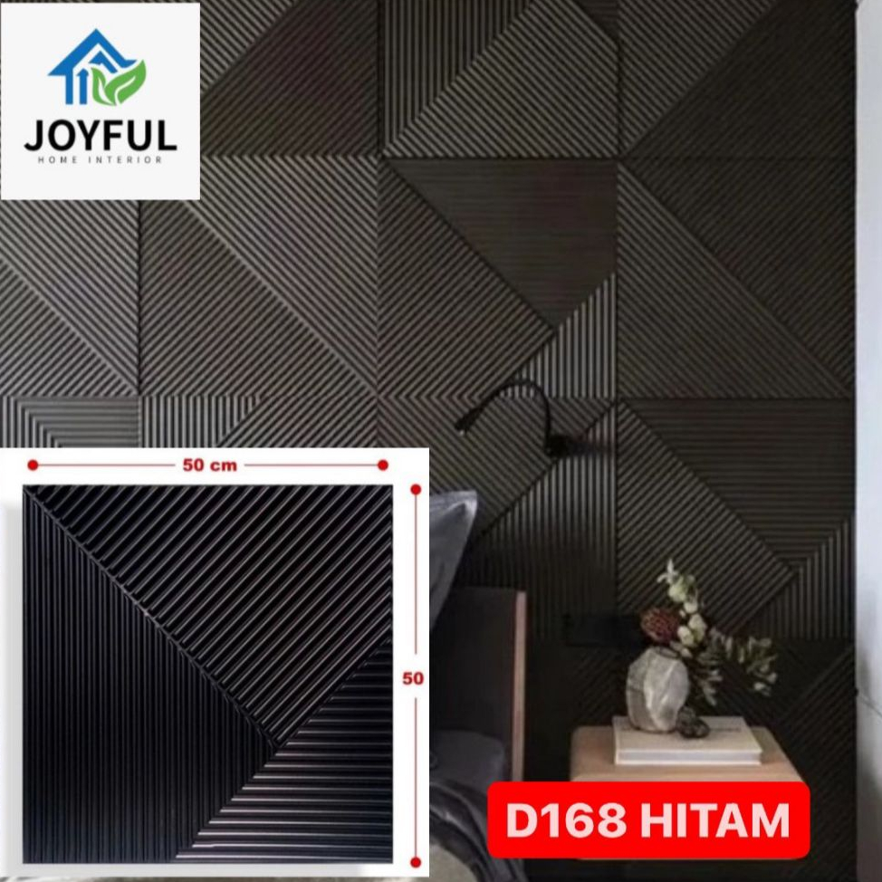 Joyful Home Interior - Wallpaper Dinding PVC 3D Wallpanel • 50cm x 50cm • High Quality