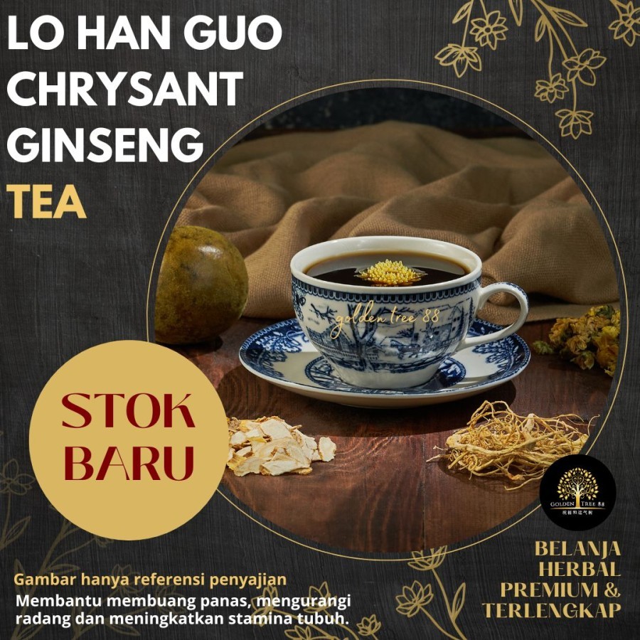 

Premium Lo Han Kuo Ginseng Chrysant Tea For Enhance Immune & Vitality Fresh Original