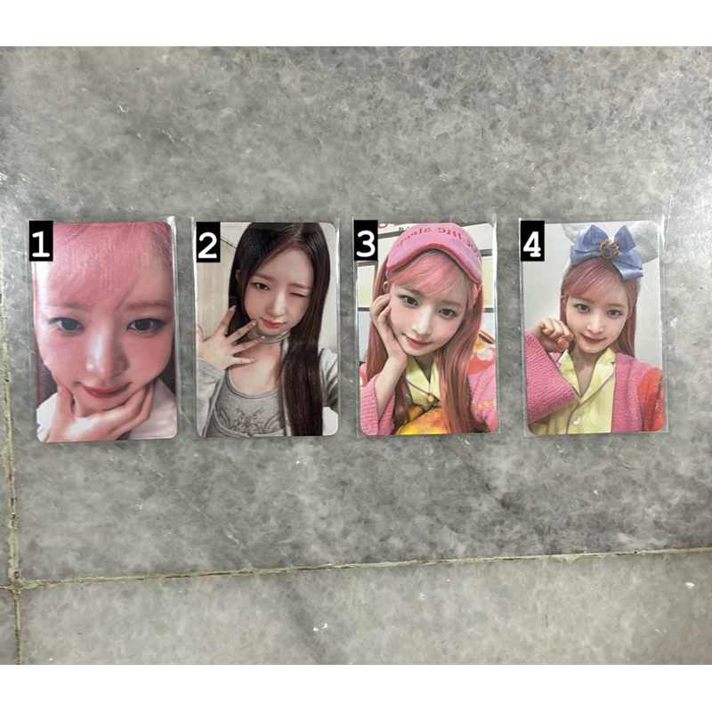 (ready) ive rei pink hair photocards rei zoom photocard egg rei photocard rei fukuoka live tour rei 