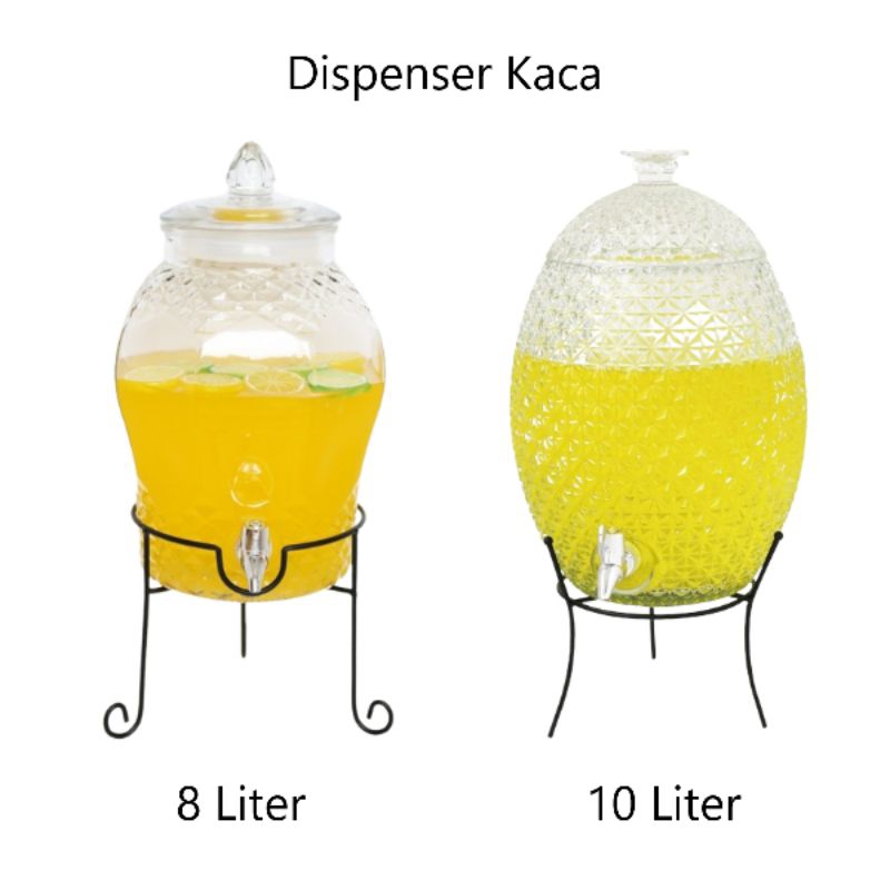 Dispenser kaca, Dispenser beling, Dispenser Wadah air, Galon kaca, Dispenser 8 Liter & 10 Liter