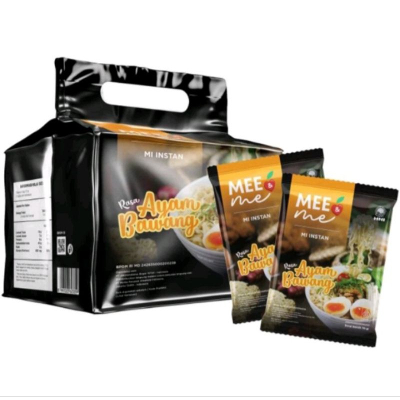 

Mee & Me | Mie Sehat Tanpa MSG | Rasa Ayam Bawang ( kuah) | 1 Pouch isi 10 pcs