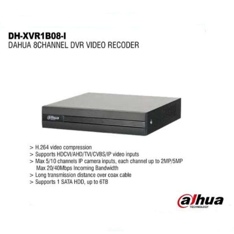 Dahua DH-XVR1B08-I DVR 8 Channel